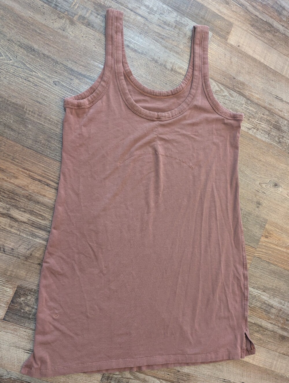 Lululemon Classic-Fit Cotton-Blend Scoop Tank Dress Ancient Copper Sz 6 - Picture 4 of 13